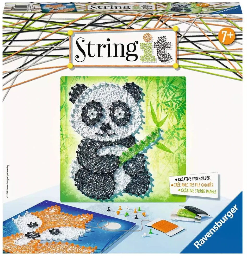 Ravensburger kūrybinis rinkinys „String it Midi: Panda“, nuo 7 m.