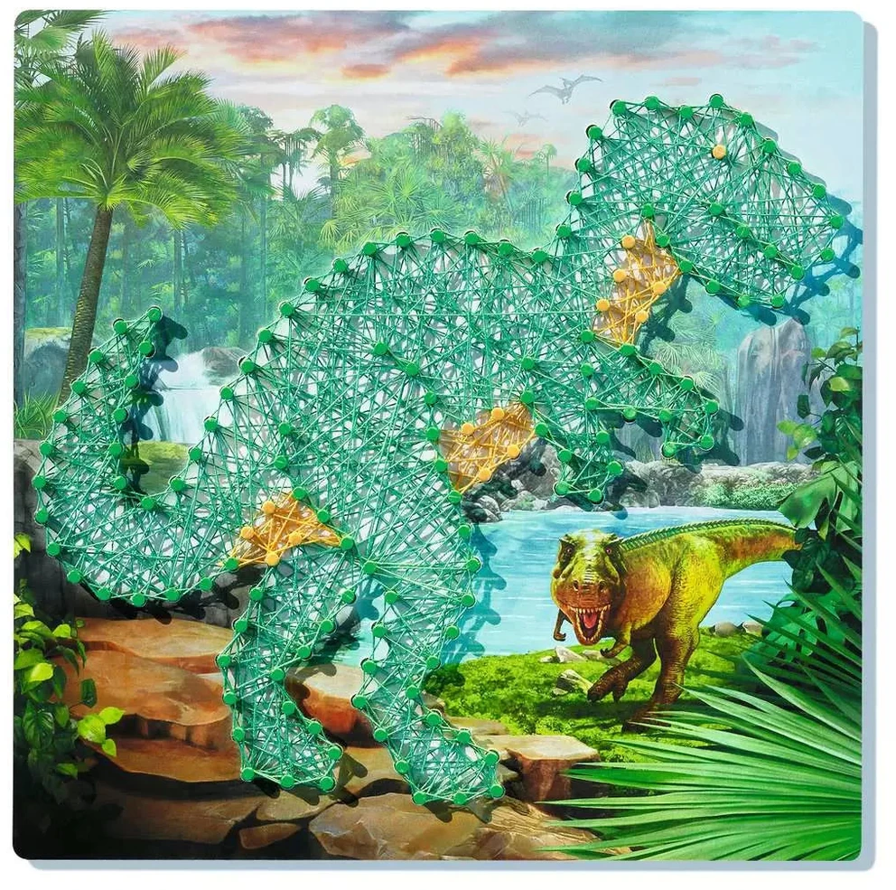 Ravensburger kūrybinis rinkinys „String it Midi: Dinozaurai“, nuo 5 m.