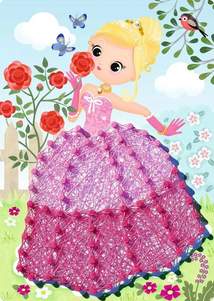 Ravensburger kūrybinis rinkinys „String it Mini: Princesė“, nuo 7 m.