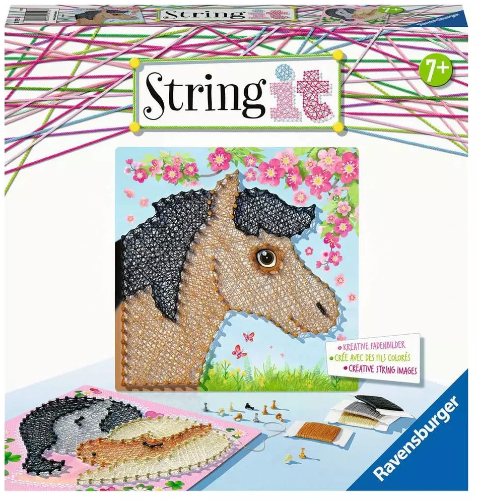 Ravensburger kūrybinis rinkinys „String it Midi: Žirgai“, nuo 7 m.