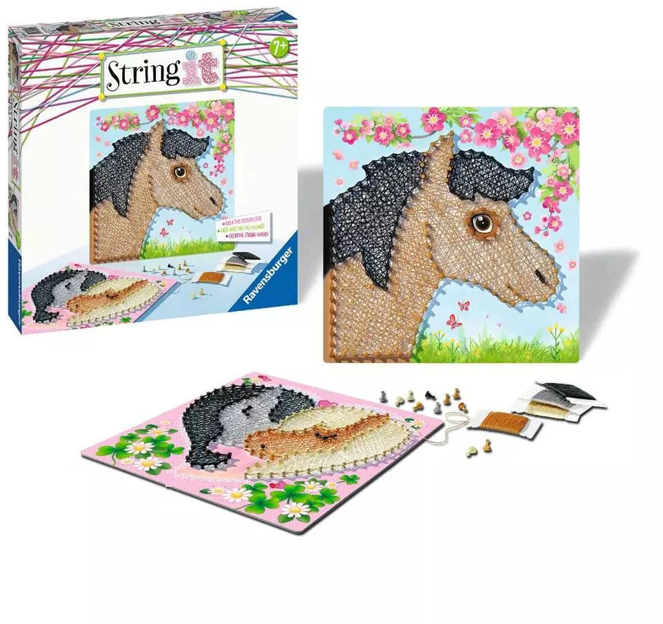 Ravensburger kūrybinis rinkinys „String it Midi: Žirgai“, nuo 7 m.