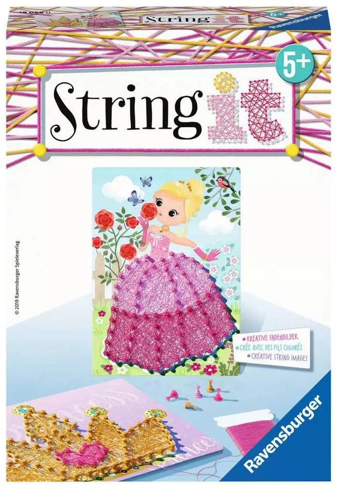 Ravensburger kūrybinis rinkinys „String it Mini: Princesė“, nuo 7 m.