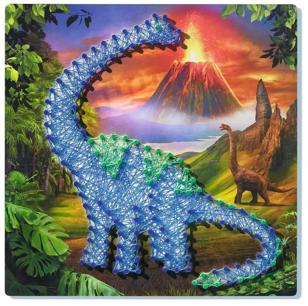 Ravensburger kūrybinis rinkinys „String it Midi: Dinozaurai“, nuo 5 m.