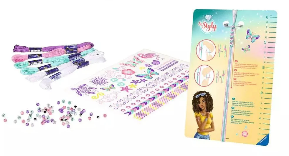 Ravensburger kūrybinis rinkinys „Styly: tatuiruotės ir apyrankės“, nuo 8 m.