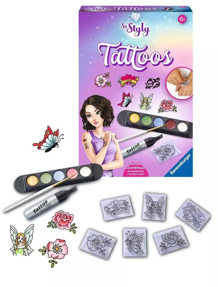 Ravensburger kūrybinis rinkinys „Styly: tatuiruotės“