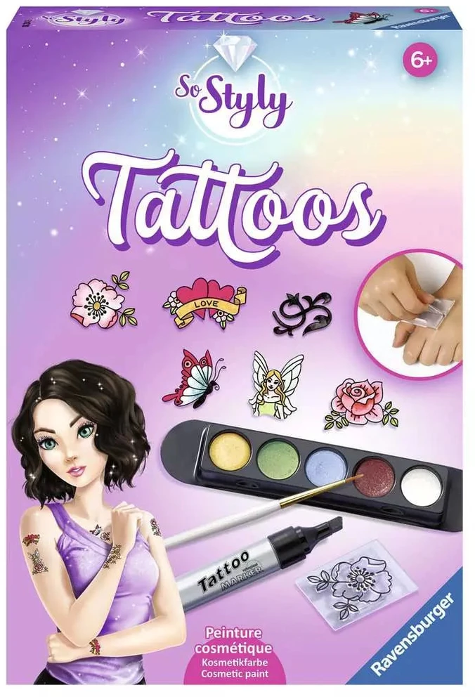 Ravensburger kūrybinis rinkinys „Styly: tatuiruotės“
