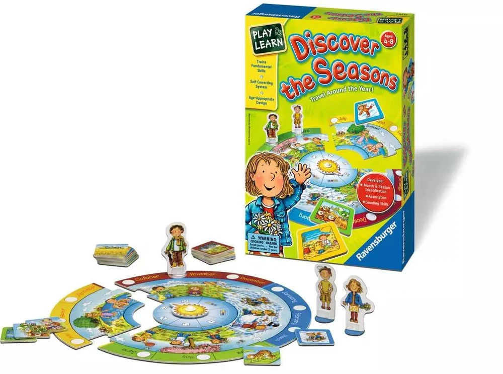 Ravensburger lavinamasis žaidimas „Discover the Seasons“, 1–4 žaid., nuo 4 m.