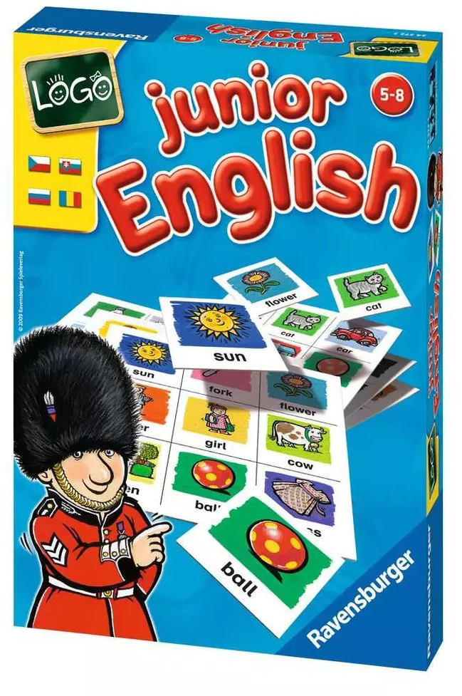 Ravensburger lavinamasis žaidimas „Junior English“, 2–6 žaid., nuo 5 m.