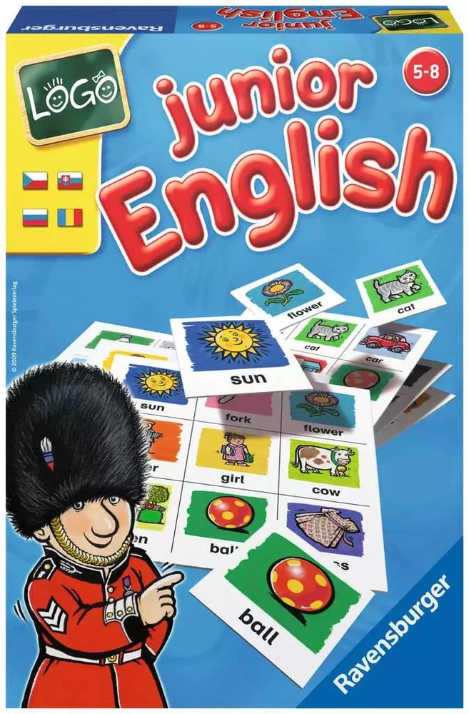 Ravensburger lavinamasis žaidimas „Junior English“, 2–6 žaid., nuo 5 m.