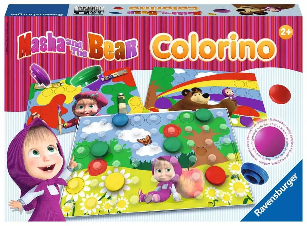 Ravensburger lavinamasis žaidimas „Maša ir lokys Colorino“, nuo 2 m.