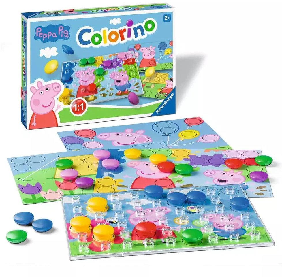 Ravensburger lavinamasis žaidimas „Peppa Pig Colorino“, nuo 2 m.