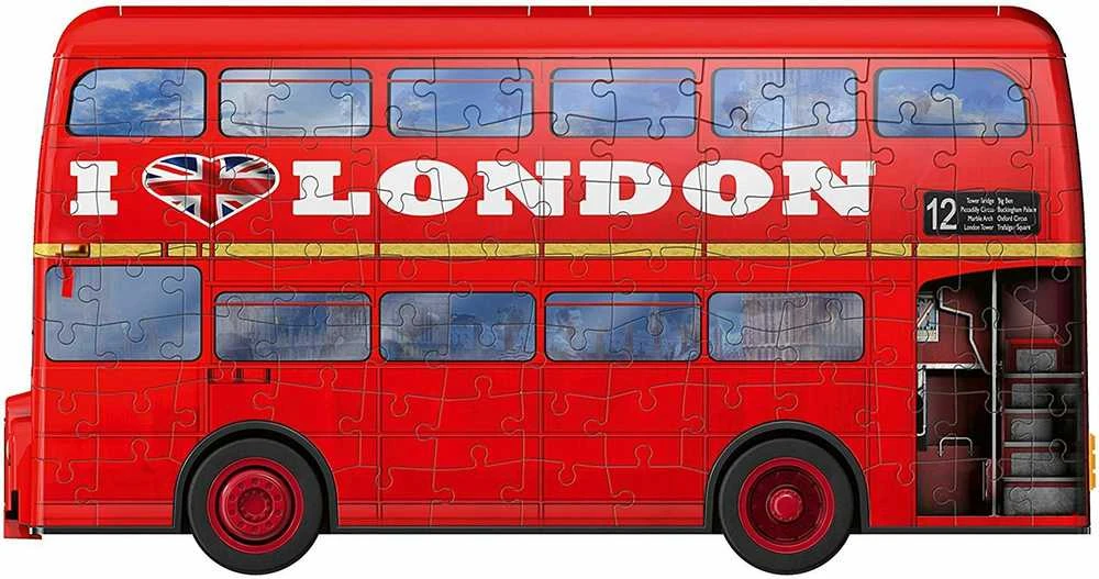 Ravensburger "3D" Dėlionė 216 vnt. - Londono autobusas: Pieštukinė