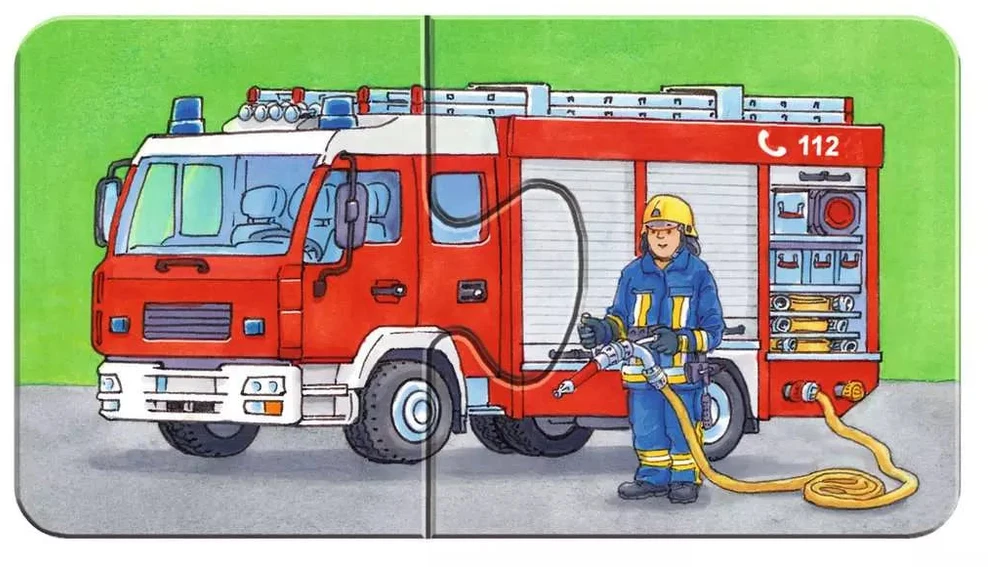 Ravensburger Dėlionė 9x2 vnt. - Transporto priemonės