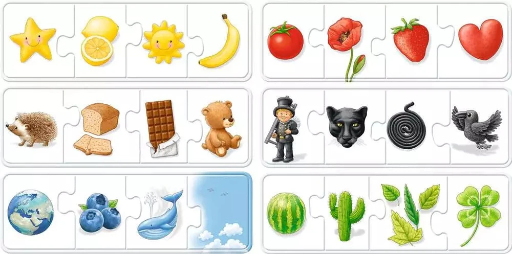 Ravensburger mano pirmosios spalvų dėlionės „Mėlyna“, 6×4 det., nuo 2 m.