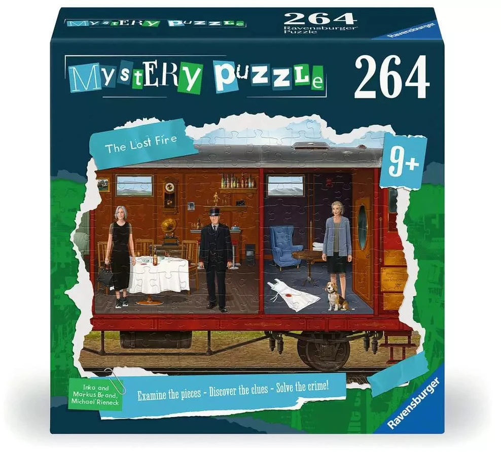Ravensburger Mystery Puzzle detektyvinė dėlionė „The Lost Fire“, 264 det.