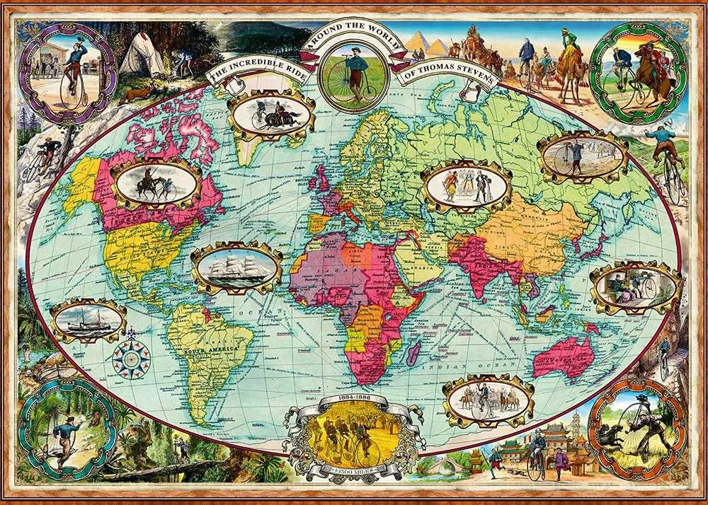 Ravensburger Dėlionė 1000 vnt. - Pasaulio žemėlapis