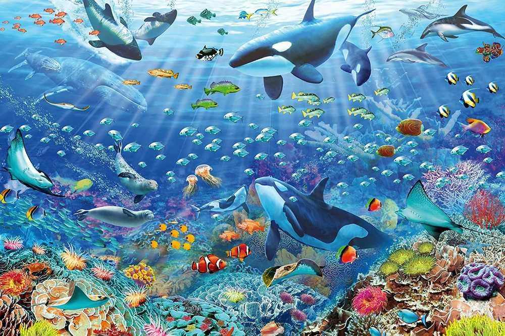 Ravensburger Dėlionė 3000 vnt. - Pramogos po vandeniu