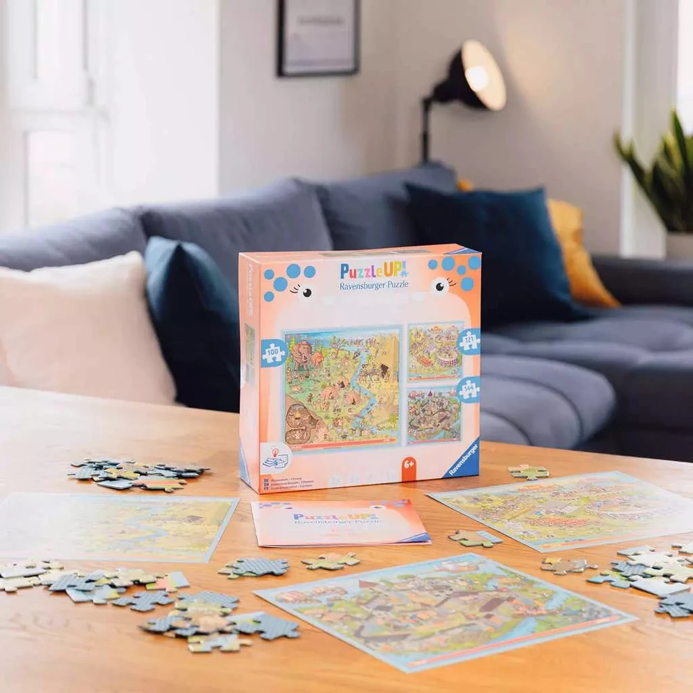 Ravensburger PuzzleUP! 3 dėlionės „Istorija“, 100–144 det., nuo 6 m.