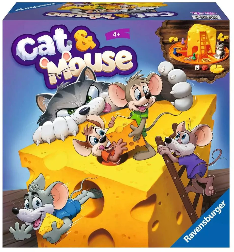 Ravensburger stalo žaidimas „Cat & Mouse“, 2–4 žaid., nuo 4 m.