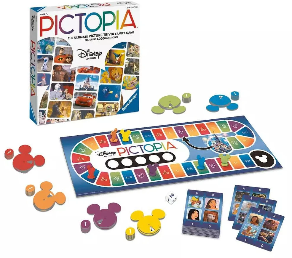Ravensburger stalo žaidimas „Disney Pictopia“, nuo 7 m. (kortelės anglų k.)