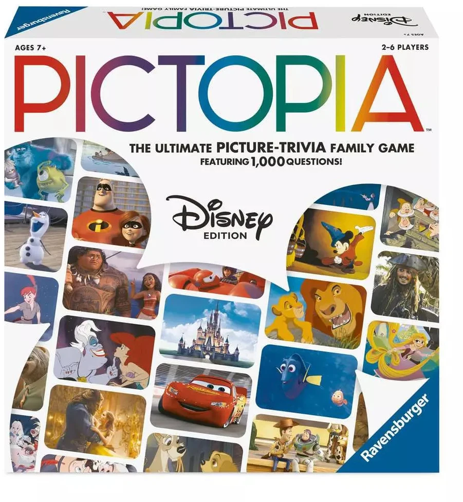 Ravensburger stalo žaidimas „Disney Pictopia“, nuo 7 m. (kortelės anglų k.)