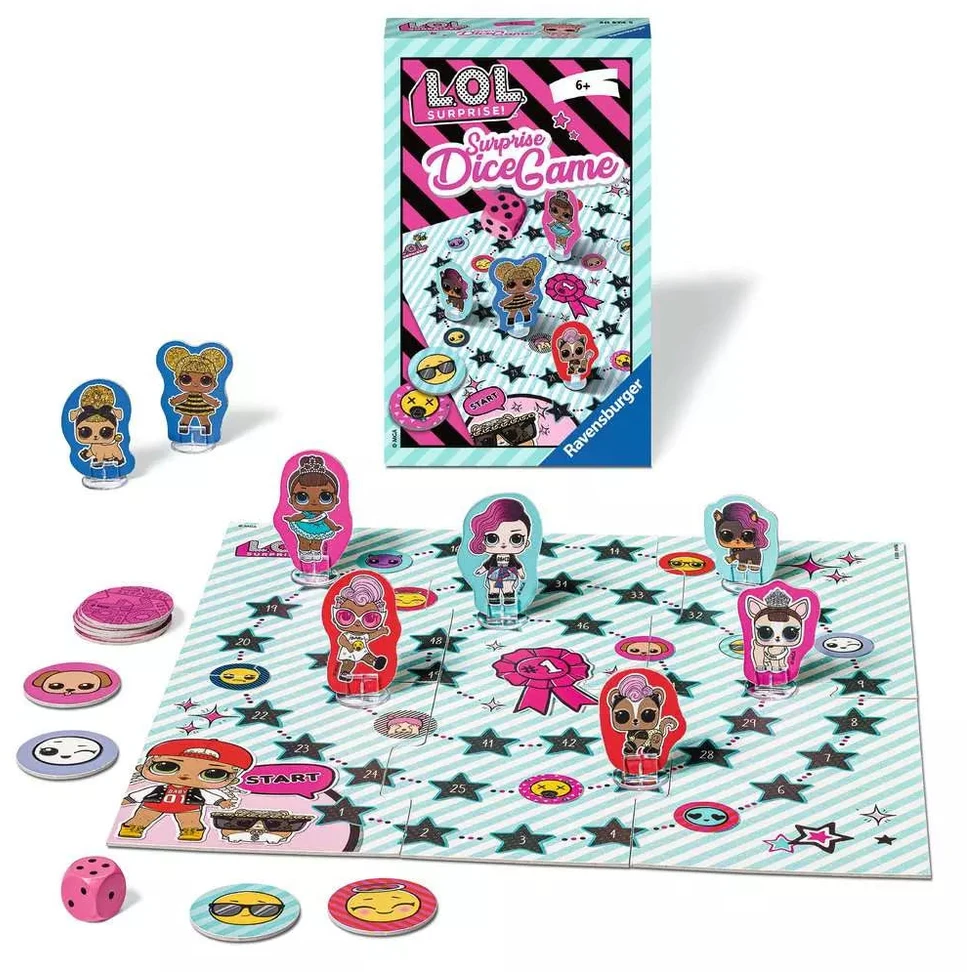 Ravensburger stalo žaidimas „L.O.L. Surprise! kauliukų žaidimas“, nuo 6 m.