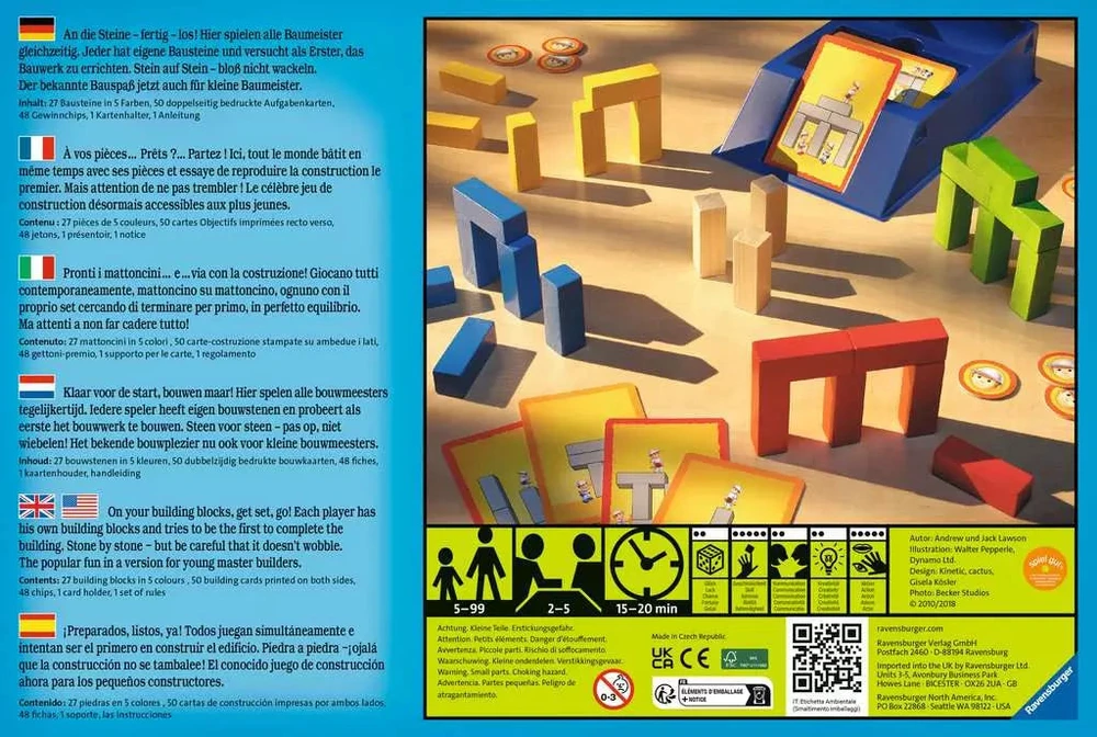 Ravensburger stalo žaidimas „Make 'n' Break Junior“, 2–5 žaid., nuo 5 m.