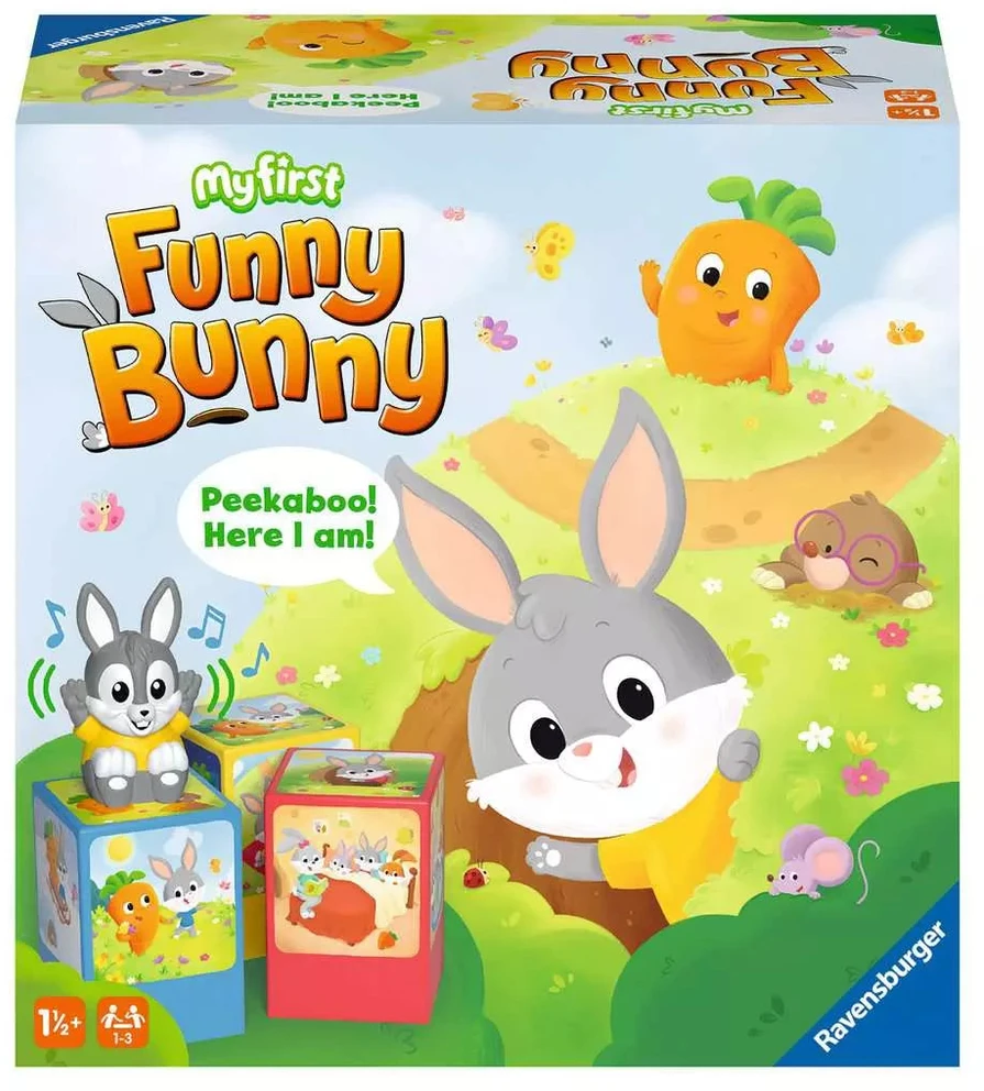 Ravensburger stalo žaidimas „My First Funny Bunny“ (instrukcija anglų k.)