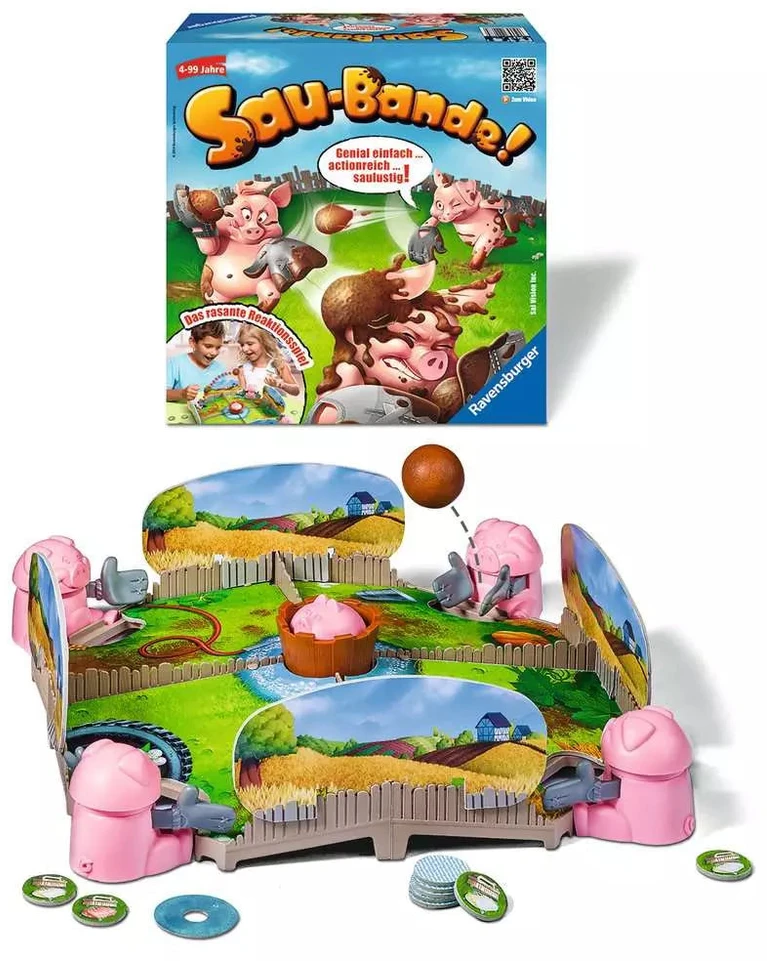 Ravensburger stalo žaidimas „Sau-Bande“, 2–4 žaid., nuo 4 m.