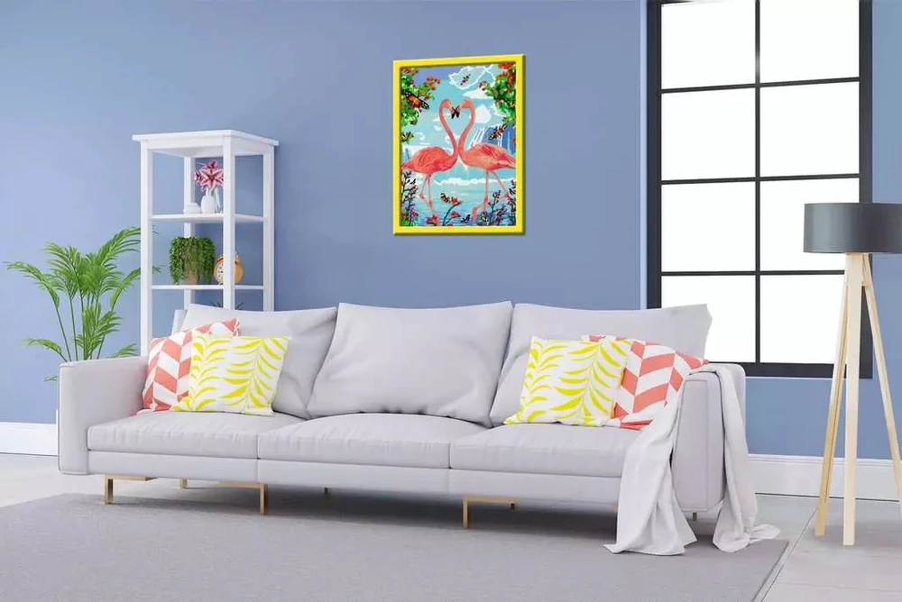 Ravensburger Dažykite paveikslėlį „Flaming“ meilės flamingo tapybos rinkinys ZA5131