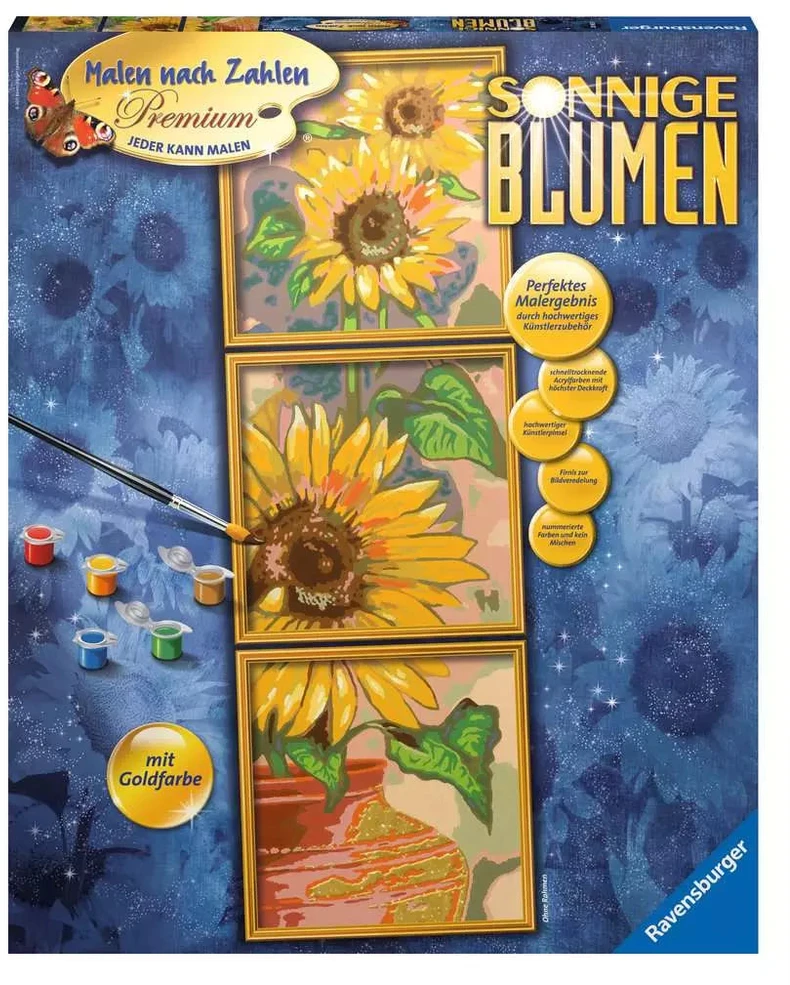 Ravensburger tapyba pagal skaičius „Saulėgrąžos“, 80×50 cm