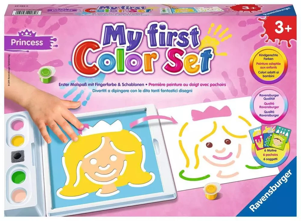 Ravensburger tapybos rinkinys „Mano pirmasis spalvų rinkinys: princesės“, nuo 3 m.