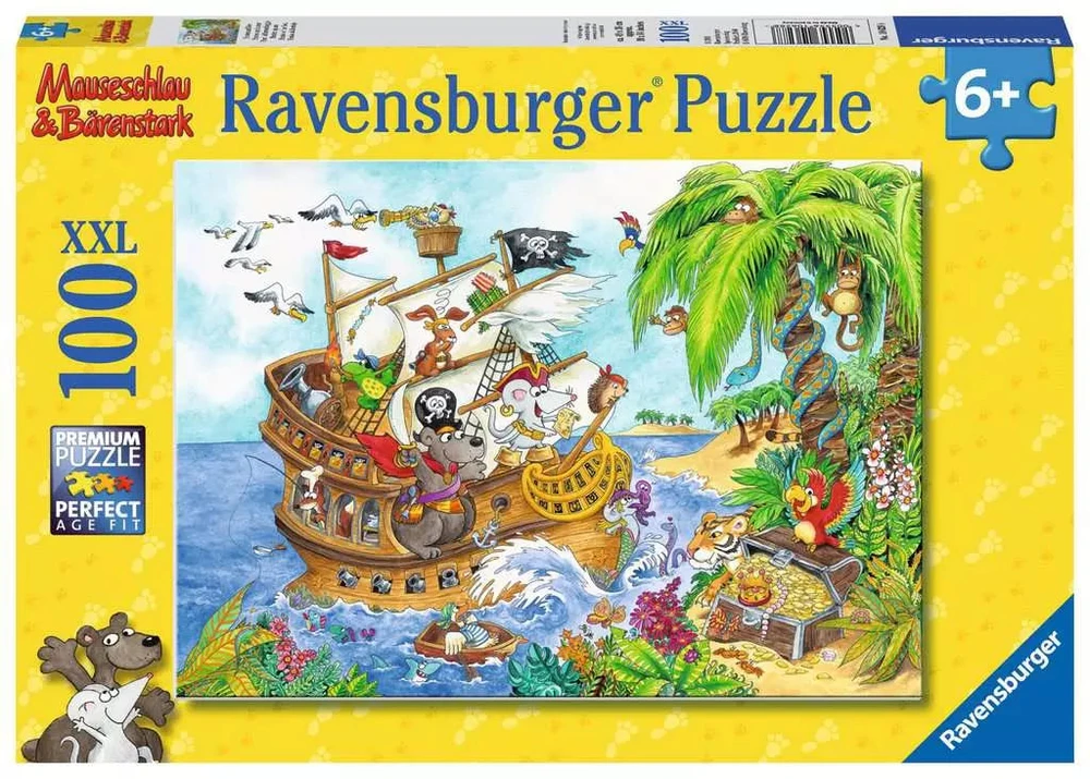 Ravensburger XXL dėlionė „Piratai“, 100 det., nuo 6 m.