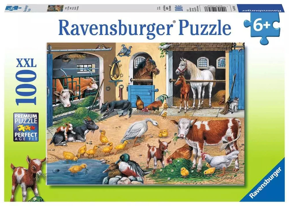 Ravensburger XXL dėlionė „Ūkis“, 100 det., nuo 6 m.