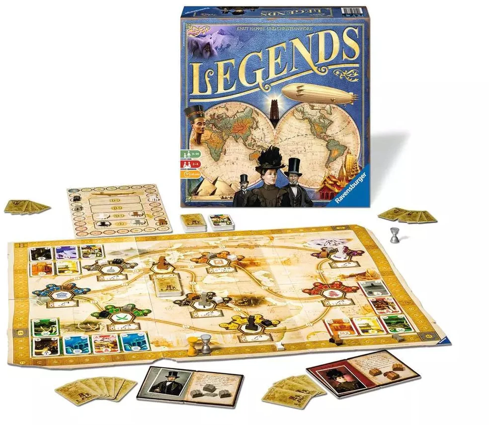 Ravensburger žaidimas „Legends“, nuo 9 m. (instrukcija vokiečių ir latvių k.)