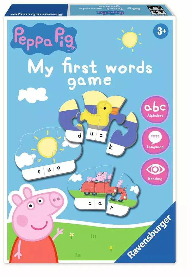 Ravensburger žaidimas „Peppa Pig My First Word Games“, nuo 4 m. (anglų kalba)