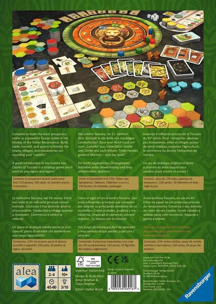Ravensburger žaidimas „The Castles of Tuscany“, nuo 10 m. (instrukcija anglų k.)