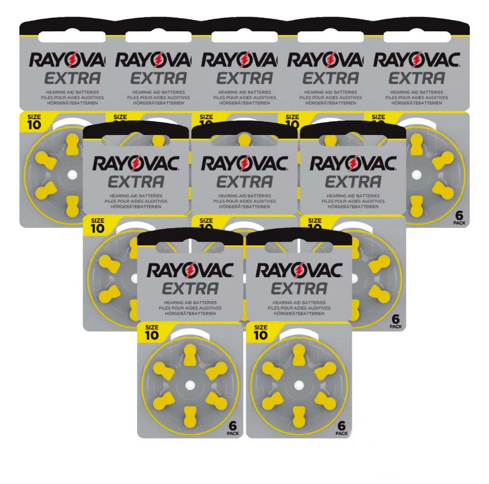 Rayovac Extra elementai klausos aparatams PR70 10, 6 vnt.