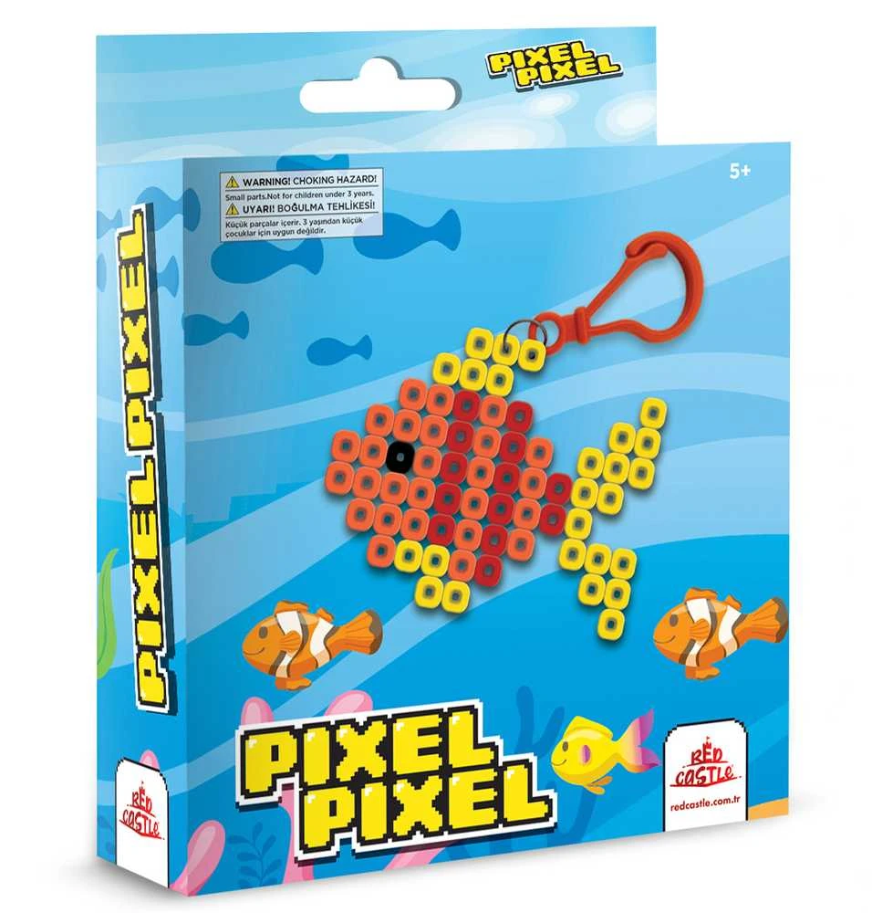 Red Castle Raudona Castle lyginimo karoliukai, pakabukas Žuvytė