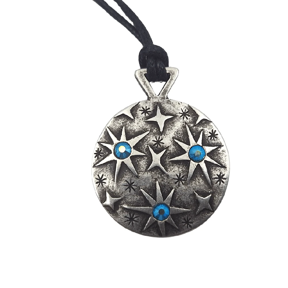 Relojes de Sol, Brujulas, Biscuteria Galactica Elegantiškas žvaigždžių vėrinys su granato kristalais, sidabruotas moterims
