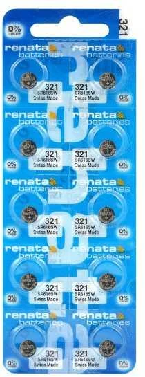 Baterija - Renata 321 SR616SW 3V Mygtukinė Elementas 10 vnt.