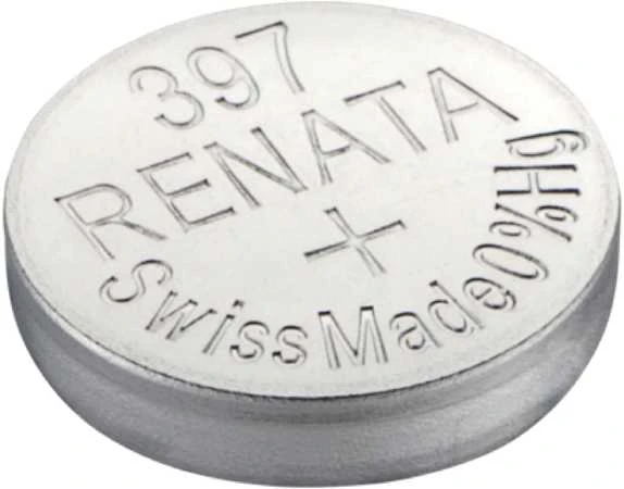 Renata 397 SR726SW sidabro oksido laikrodžio baterijos, 10 vnt.