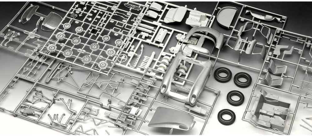 Revell Dovanų rinkinys modeliuotojams: Mercedes-Benz 300 SLR 1/24