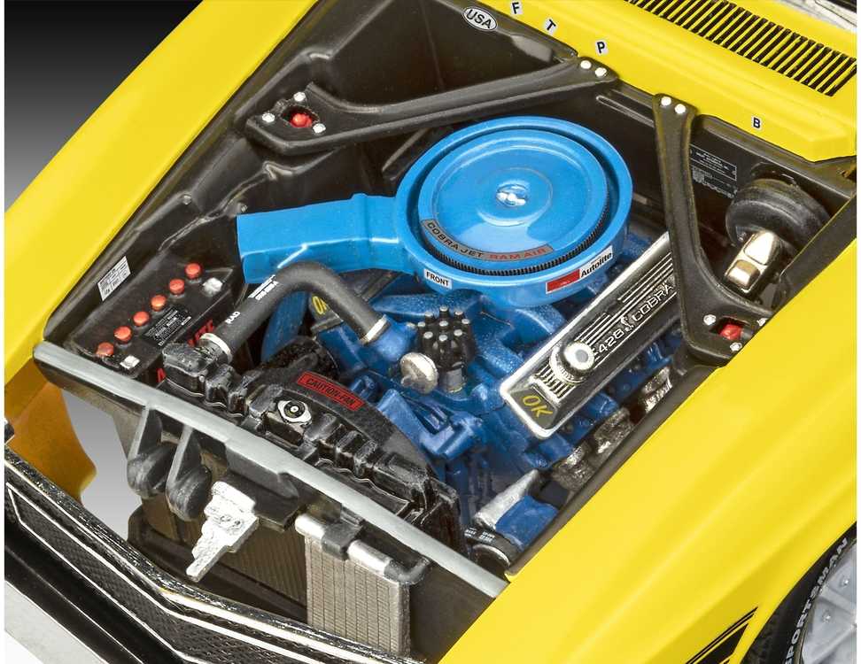 Revell 1970 Ford Mustang Shelby GT500 dovanų komplektas 1:25 (67729)