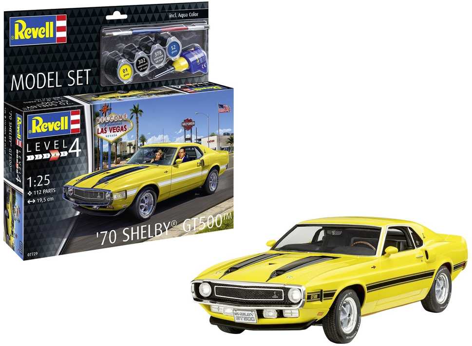 Revell 1970 Ford Mustang Shelby GT500 dovanų komplektas 1:25 (67729)