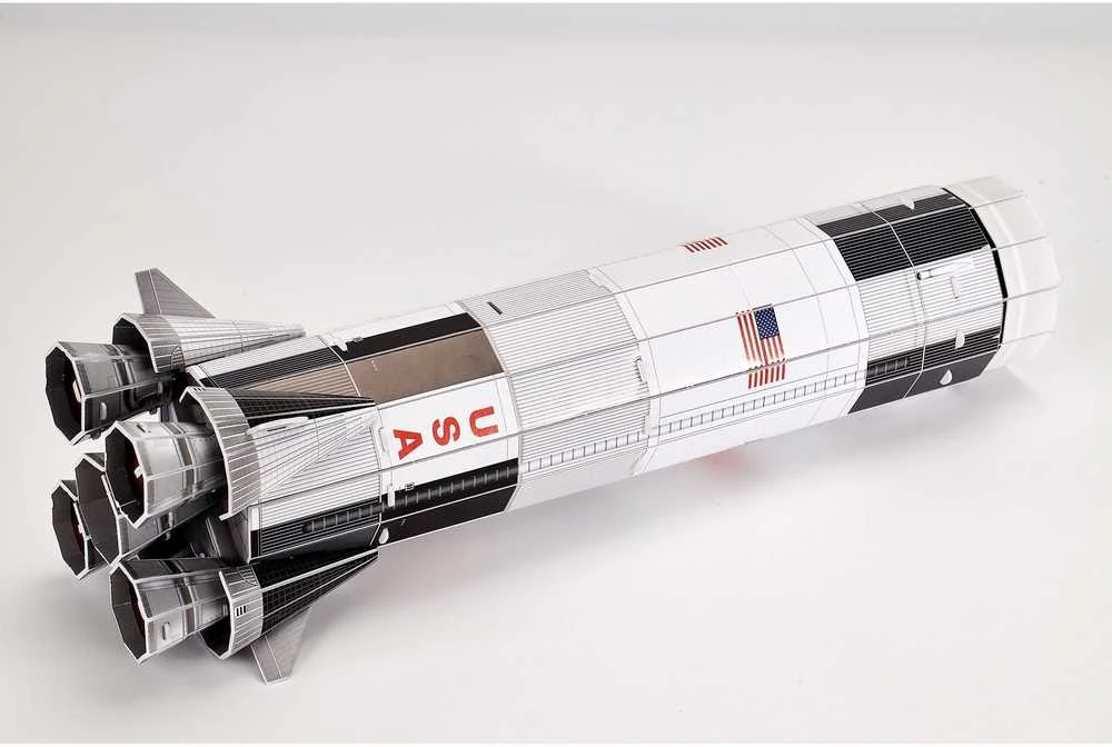 Revell 3D dėlionė Apollo 11 Saturn V raketa, 136 det., 81,5 cm, 8+