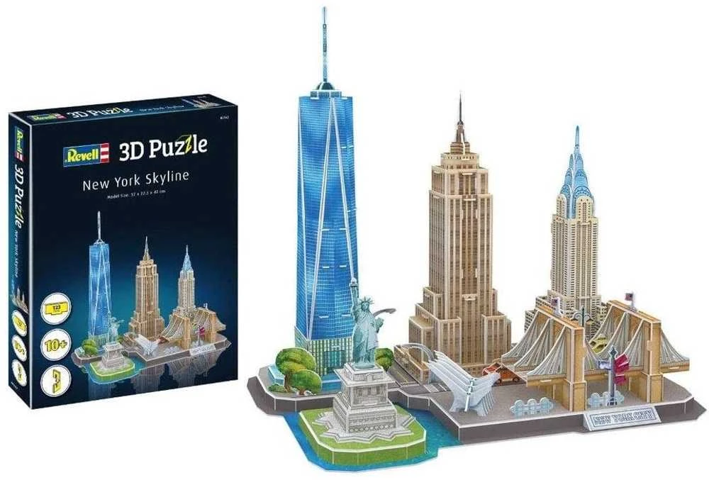 Revell 3D dėlionė: Niujorko panorama (New York Skyline), 123 detalės 00142