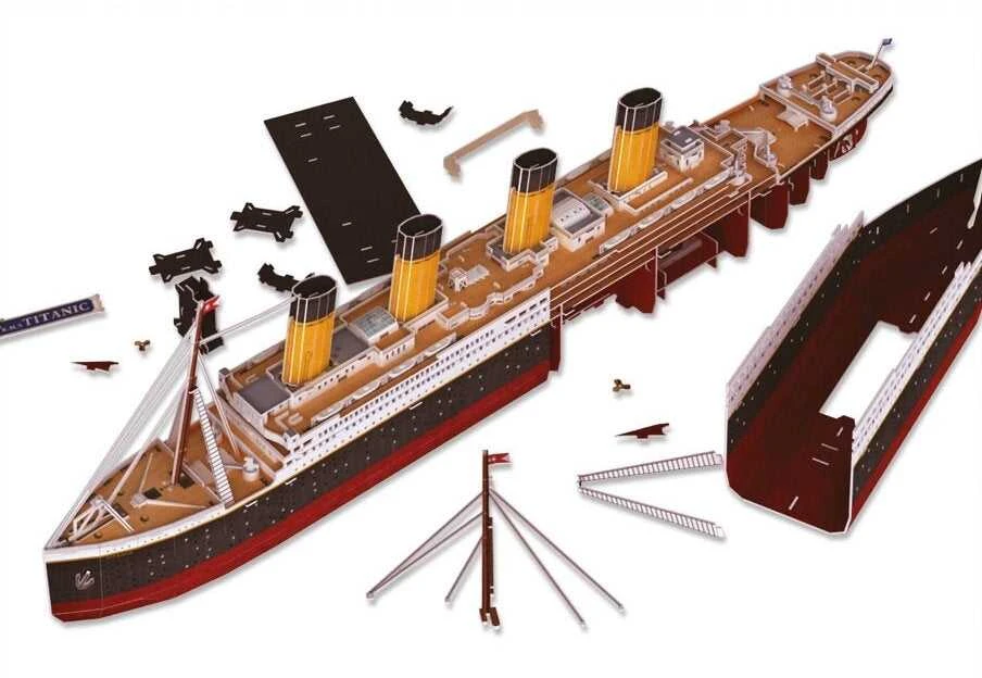 Revell 3D dėlionė RMS Titanic su LED apšvietimu, 266 detalių, 10+