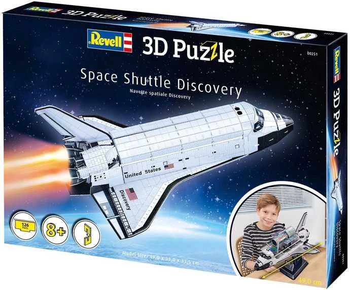 Revell 3D dėlionė Space Shuttle Discovery – 126 det., 8+ (00251)