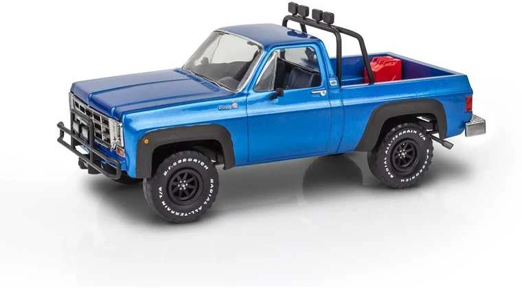Revell '78 Chevy 4x4 pikapas su Malibu GP Virage ir priekaba 1:25 rinkinys